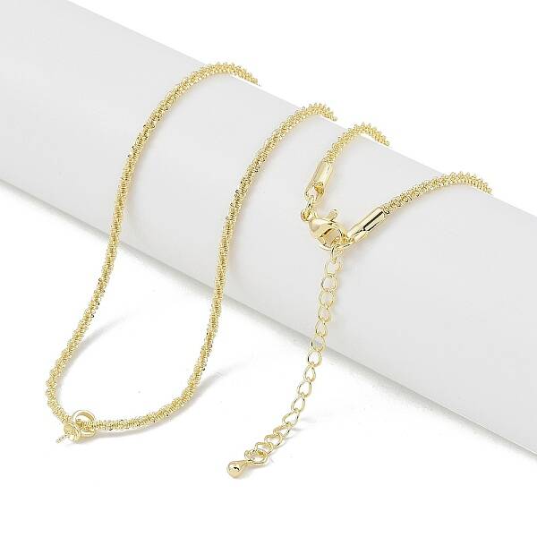 Brass Rhinestone Chain Necklace Making