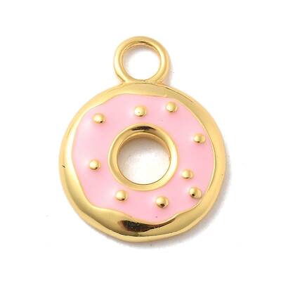925 Sterling Sliver Pink Enamel Pendants