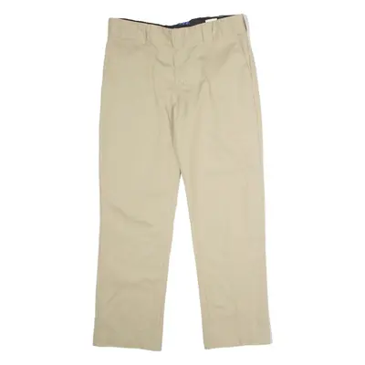 DICKIES Flex Workwear Mens Trousers Beige Slim Tapered W34 L30