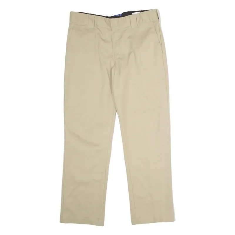 DICKIES Flex Workwear Mens Trousers Beige Slim Tapered W34 L30