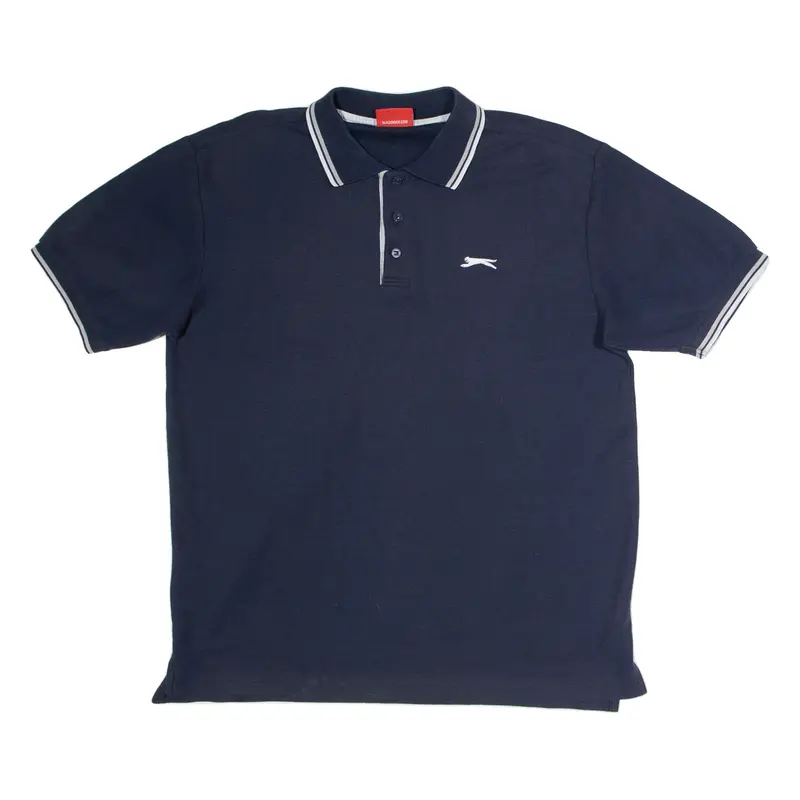 SLAZENGER Mens Polo Shirt Blue L