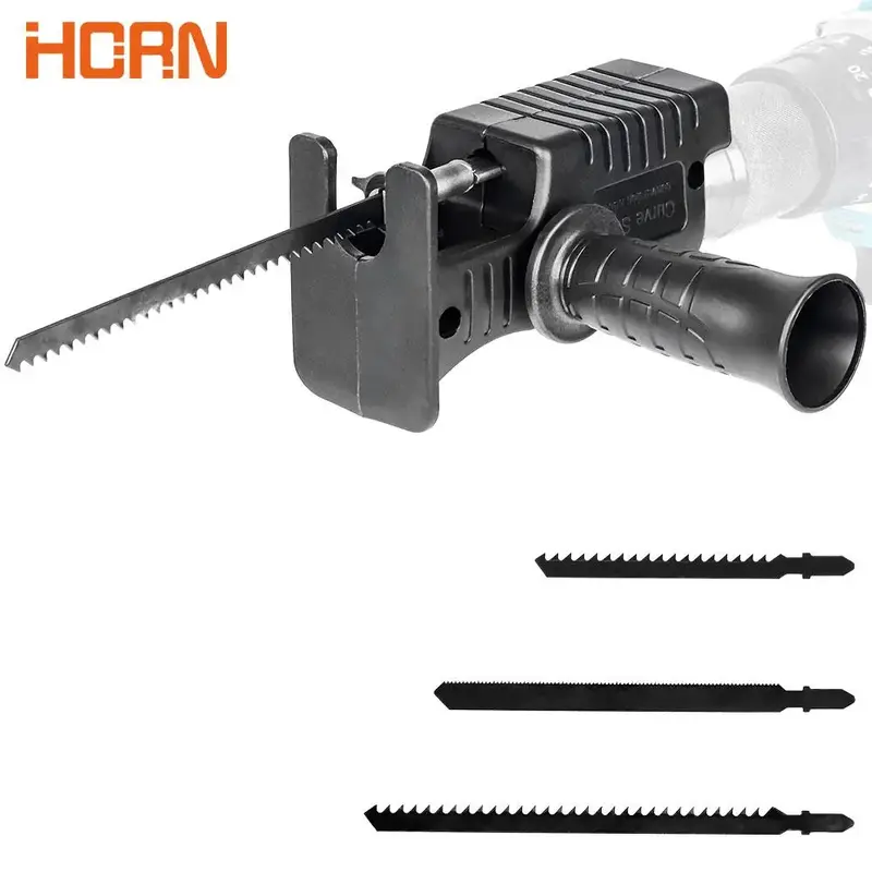 Multipurpose Electric Drill to Reciprocating Saw Conversion Head, 1 Count Heavy Duty Household Small Electric Saw with Hand...