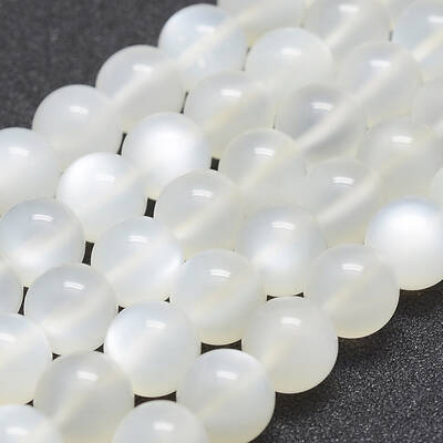 Natural White Moonstone Beads Strands