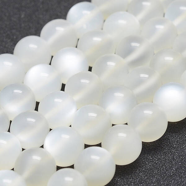Natural White Moonstone Beads Strands