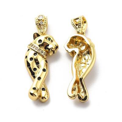 Brass Clear Cubic Zirconia Pendants