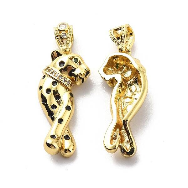 Brass Clear Cubic Zirconia Pendants