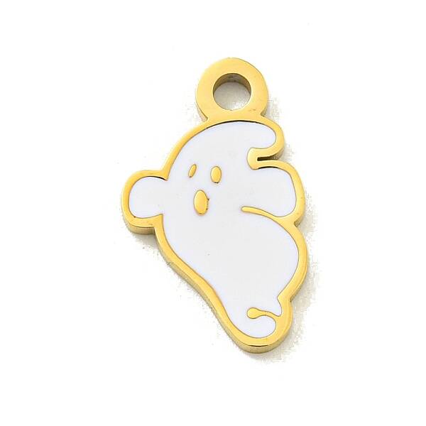 Halloween Theme Ion Plating(IP) 304 Stainless Steel Enamel Pendants