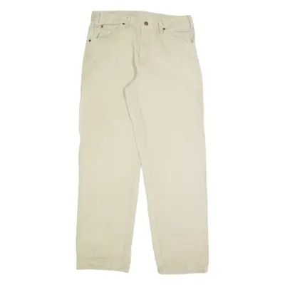 DICKIES Cargo Mens Trousers Beige Regular Straight W32 L32
