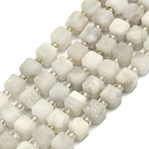 Natural Whtie Crazy Agate Beads Strands