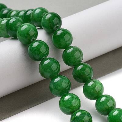 Natural Mashan Jade Round Beads Strands