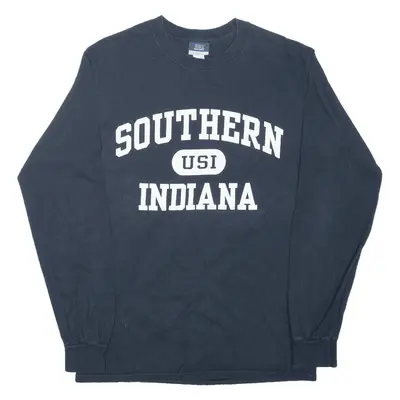 MV SPORT Southern Indiana University USA T-Shirt Black Long Sleeve Mens S