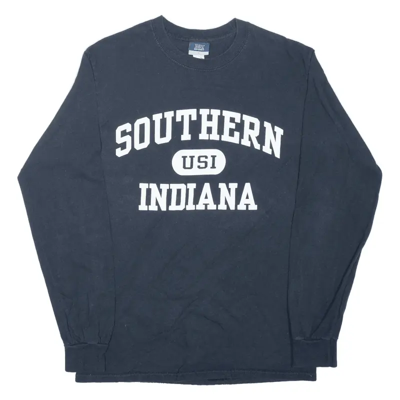 MV SPORT Southern Indiana University USA T-Shirt Black Long Sleeve Mens S