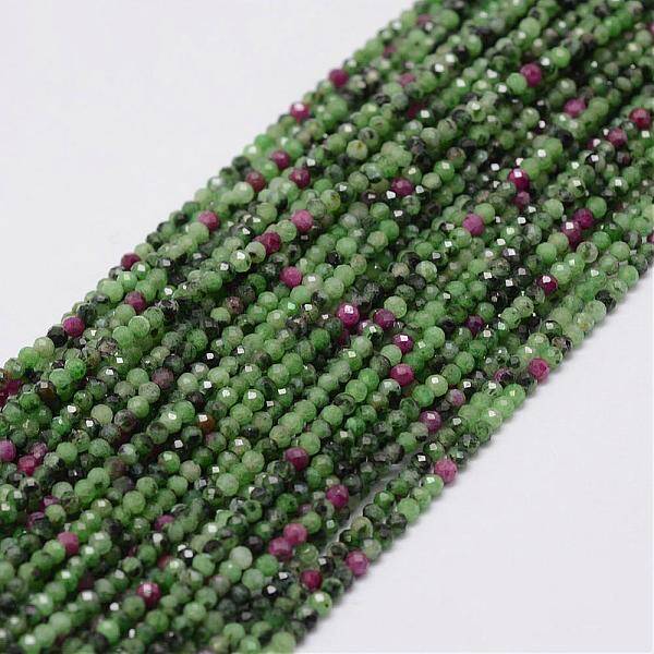 Natural Ruby in Zoisite Beads Strands