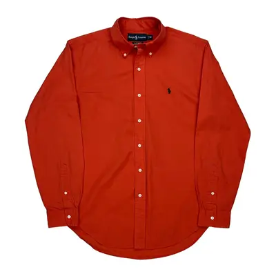 Classic Fit Ralph Lauren Shirt - Medium Red Cotton