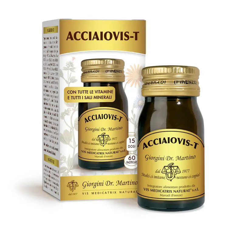 Dr Giorgini Acciaiovis-T 60 tablets of 500 mg - 30 gr