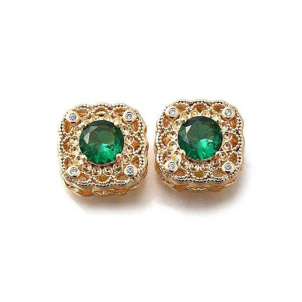 Brass Glass Beads
