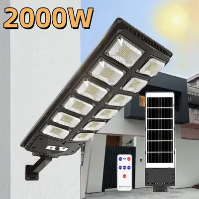 Solar Lights Outdoor Waterproof, 10000LM LED Solar Flood Lights Outdoor Motion Sensor with Remote, 3 Modes Solar Lights for O...