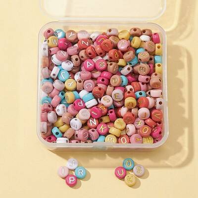 50G 2 Colors Opaque Mixed Color Acrylic Beads