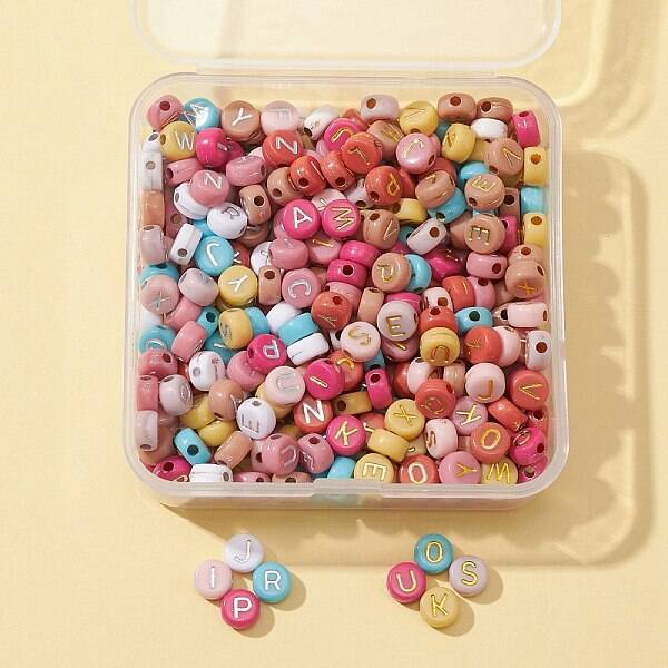 50G 2 Colors Opaque Mixed Color Acrylic Beads