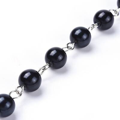 Handmade Dyed Glass Pearl Beaded Chains
