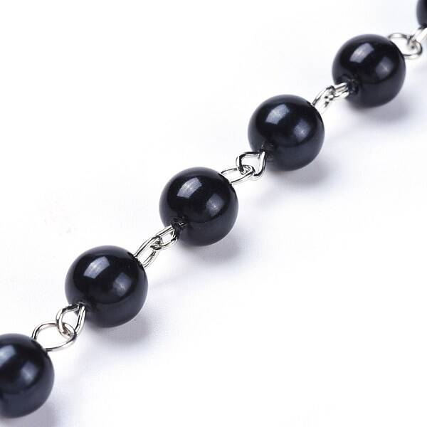 Handmade Dyed Glass Pearl Beaded Chains