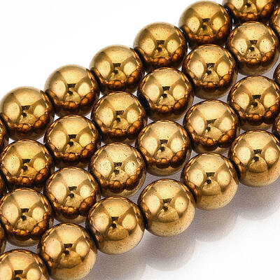 Non-Magnetic Synthetic Hematite Beads Strands