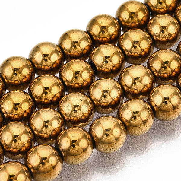Non-Magnetic Synthetic Hematite Beads Strands