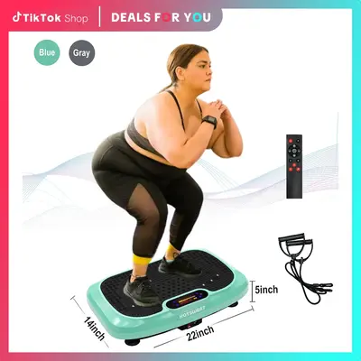 HOTWAVE Vibration Plate Workout Machine 120 gear adjustment with , Lymphatic Drainage Machine, Whole Body Fitness Vibration P...