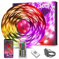 LED Strip Lights Lights Strip for Bedroom, Desk, Indoor Room Bedroom Brithday Gifts RGB Decor with APP and  Power Supply