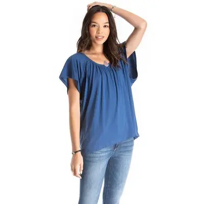 u back top - blue | Size: medium