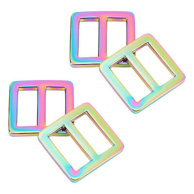 Rainbow Color Alloy Slider Buckles