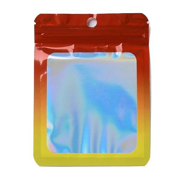 Rectangle Glitter Holographic PVC Zip Lock Bags