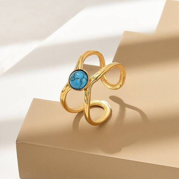 Natural Turquoise Finger Rings