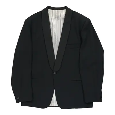 Vintage Sos Blazer - XL Black Wool