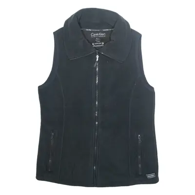 CALVIN KLEIN Womens Fleece Gilet Grey M
