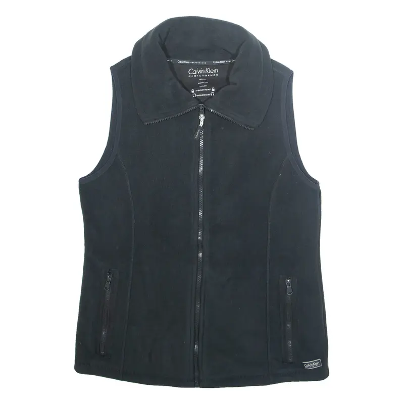 CALVIN KLEIN Womens Fleece Gilet Grey M