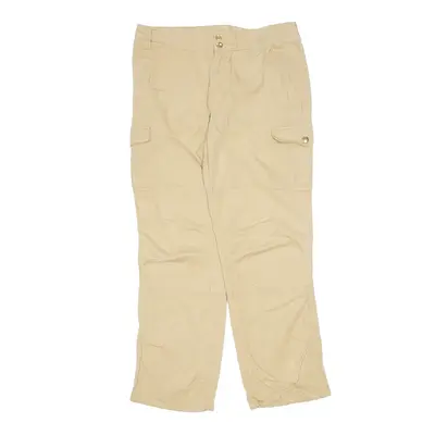 LAUREN RALPH LAUREN Cargo Trousers Beige Regular Tapered Womens W30 L28