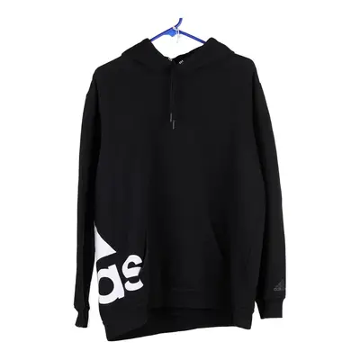 Adidas Hoodie - Small Black Cotton Blend