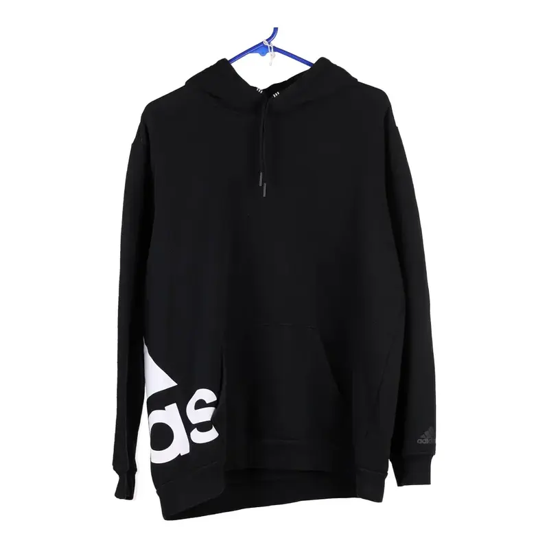 Adidas Hoodie - Small Black Cotton Blend