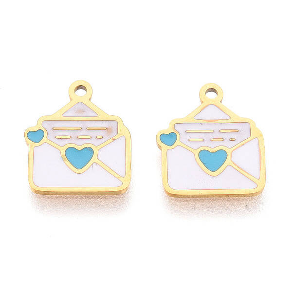 304 Stainless Steel Enamel Charms