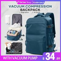 HYC00 Vacuum Travel Backpack with Pump, Vacuum Seal Compression Backpack, Large Travel Backpack For Women Men, Durable Outdoo...