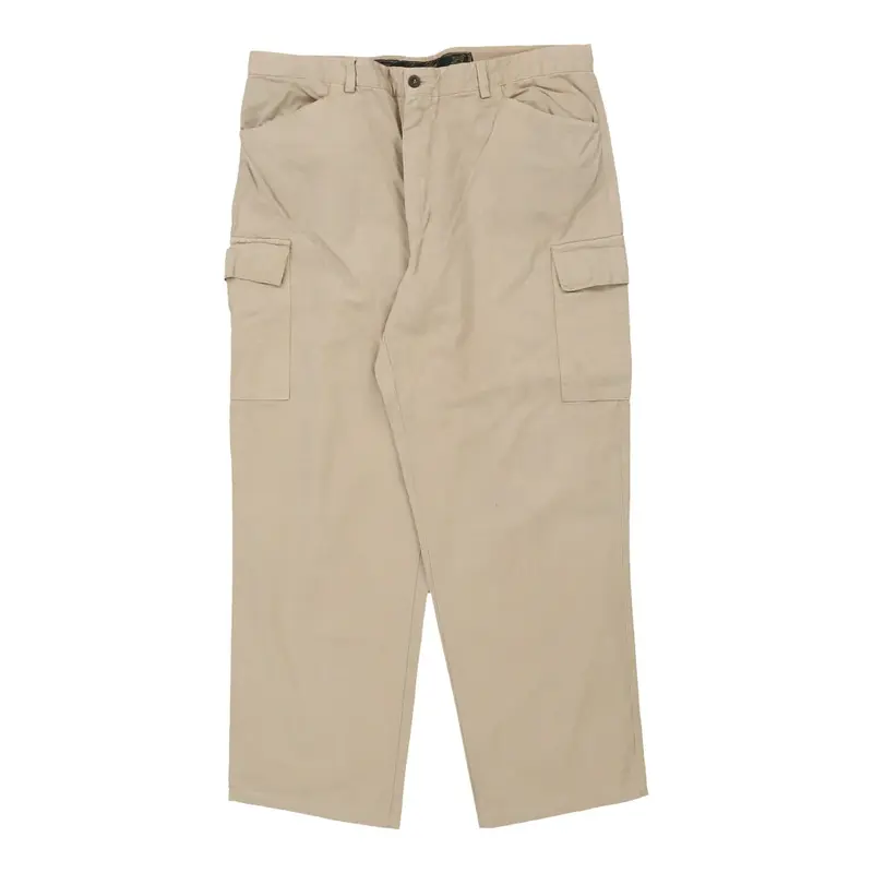 Setter Club Cargo Trousers - 35W 28L Cream Cotton