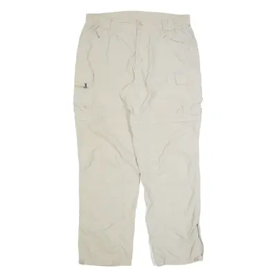 COLUMBIA Titanium Outdoor Mens Trousers Beige Regular Straight W34 L30