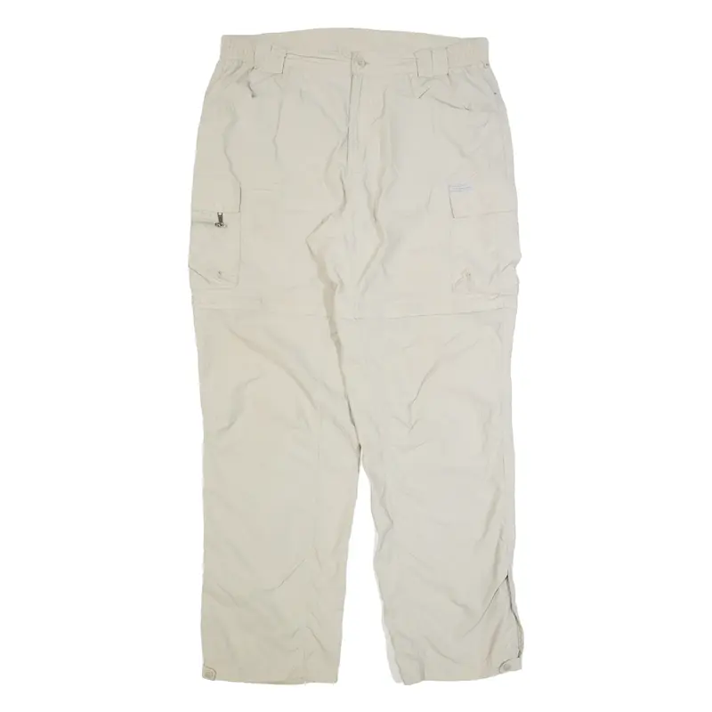 COLUMBIA Titanium Outdoor Mens Trousers Beige Regular Straight W34 L30