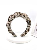 Leopard Print Hair Hoop, Fashionable Hair Accessories for Women & Girls, Cloud Sense Hair Band, Wash Face, Bath, Make Up, Fix...