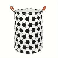 Laundry Hamper,Large Canvas Fabric Lightweight Storage Basket Toy Organizer Dirty Clothes Collapsible Waterproof for College ...