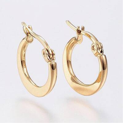 304 Stainless Steel Hoop Earrings