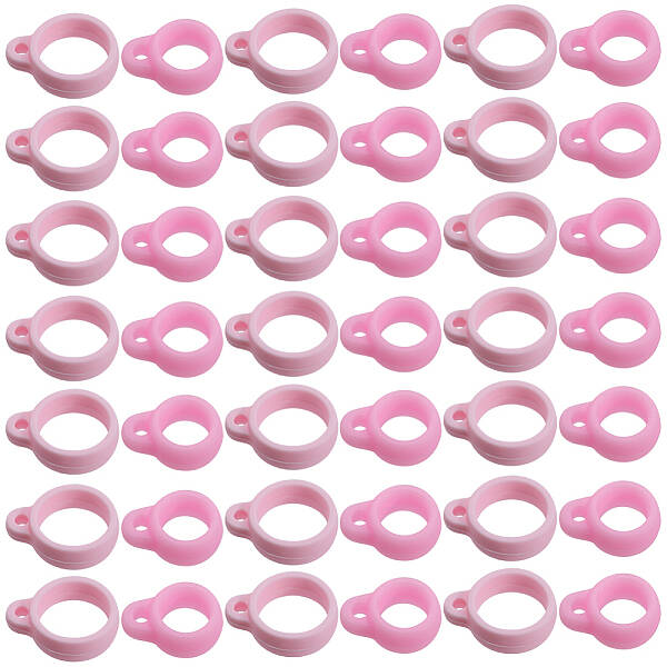 60Pcs 2 Style Silicone Pendant