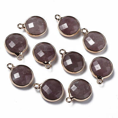 Natural Strawberry Quartz Charms