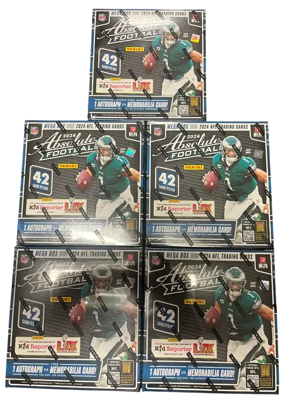 FIVE 2024 Absolute Football Megas PYT - Sports Trading Cards